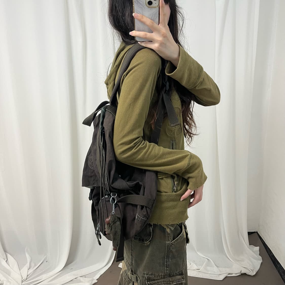 Kipling brown backpack 상품이미지4