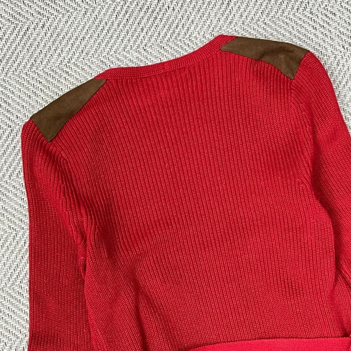 로렌 랄프로렌 스웨이드 패치 로브 가디건 v0688 상품이미지4