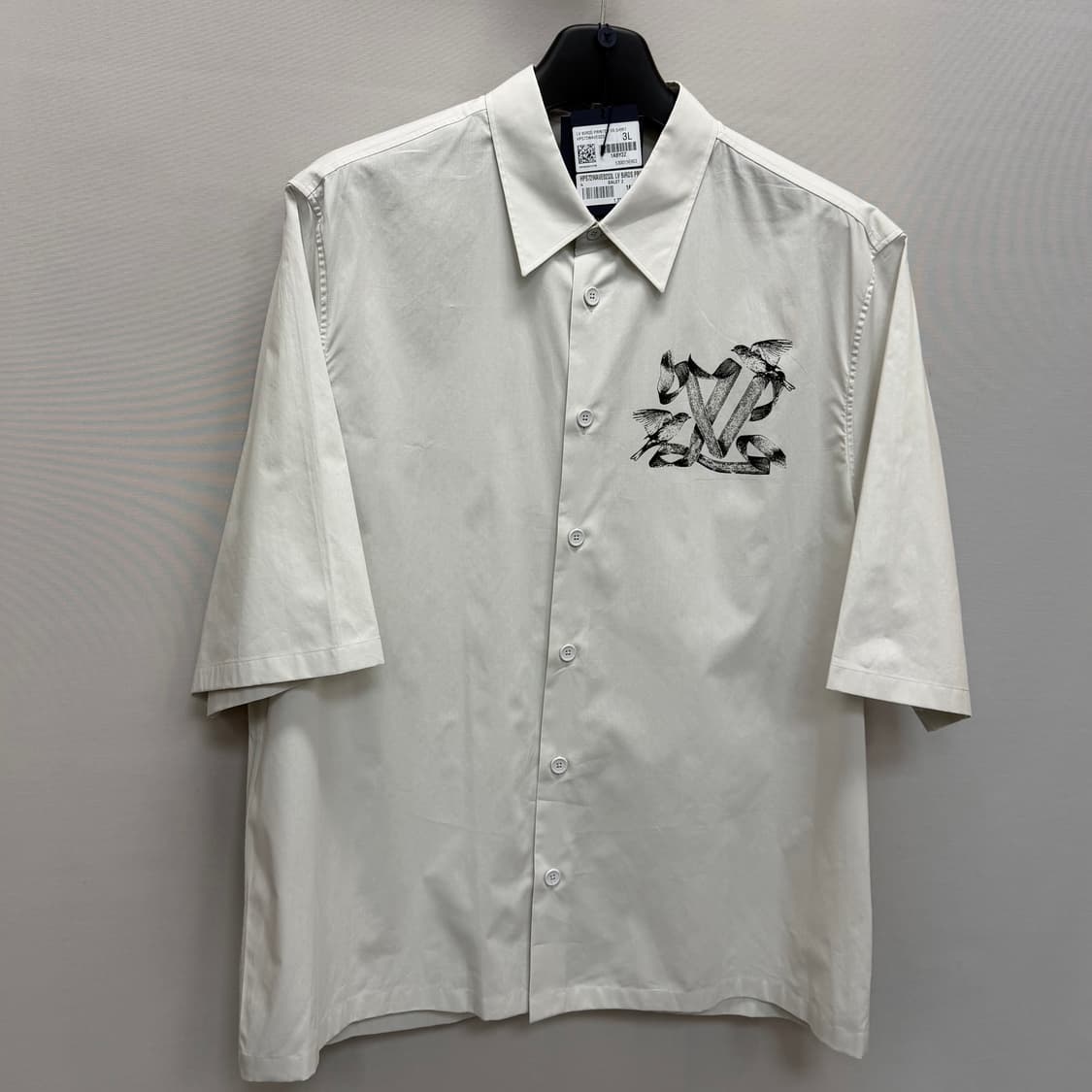 루이비통 LV 버드 프린트 쇼트 슬리브드 코튼 셔츠 ( 110 ) 상품이미지2