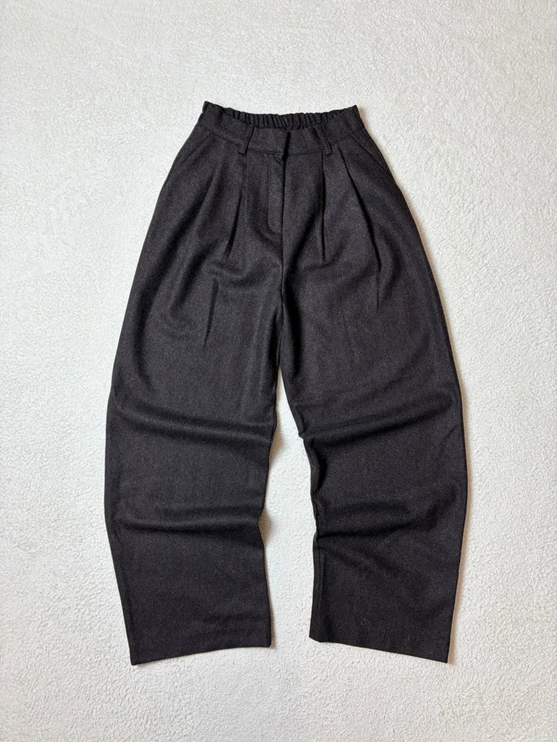 포저 POSZER 울 헤링본 투턱 와이드 팬츠 PN6418 상품이미지1