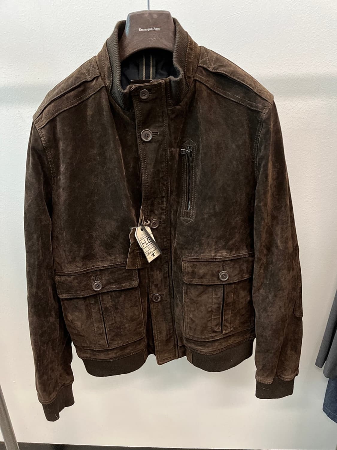 110) HE MANGO A1 스웨이드 자켓 상품이미지2