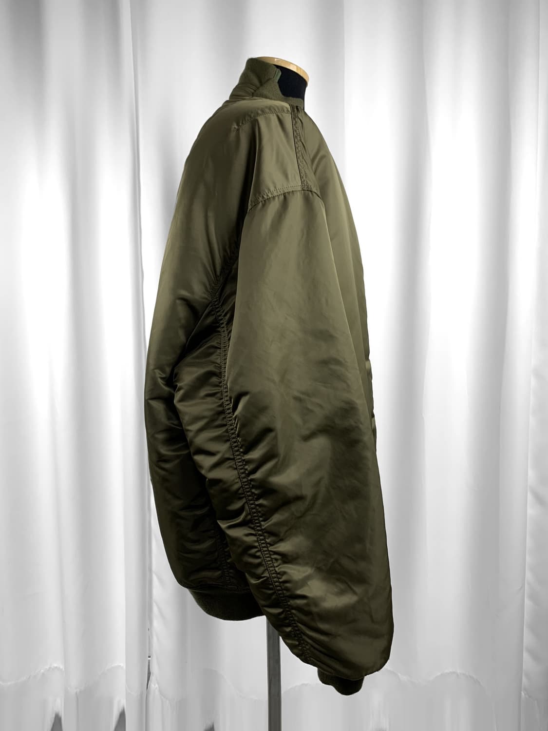 베트멍 리버시블 봄버 카키 올리브 S 상품이미지3
