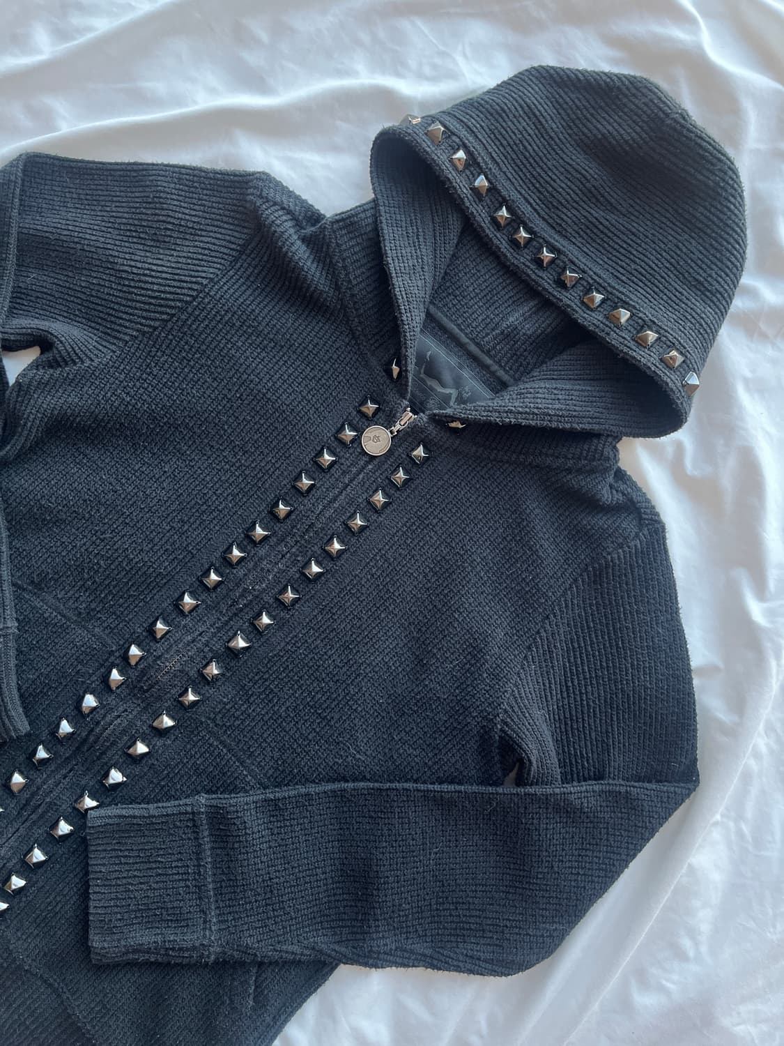 히스테릭 글래머 스터드 니트 후드집업 자켓 상품이미지2