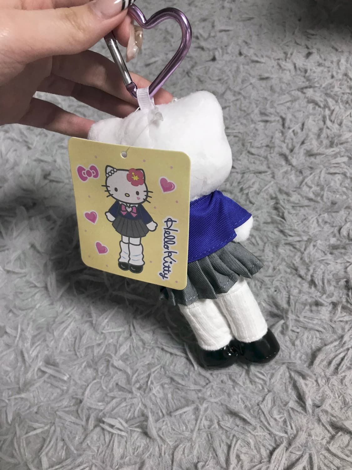 일본 산리오 정품 갸루 키티 롱다리 교복 키링 헬로키티 인형 양도 y2k 상품이미지4