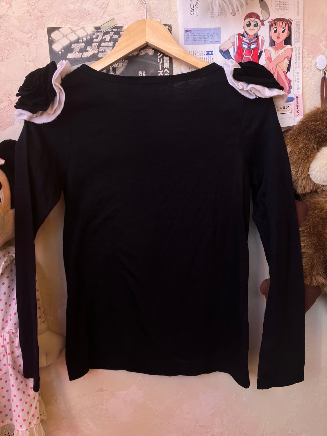 jpn 코사지 디테일 티셔츠 상품이미지5