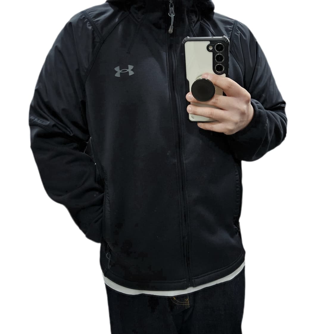 M 95-100 언더아머 콜드기어 기모 후드 바람막이 자켓 상품이미지1