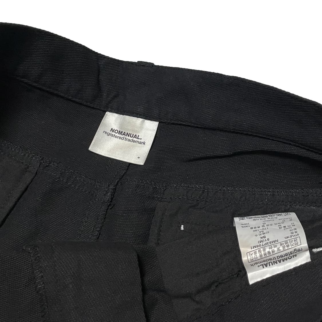 노매뉴얼 P.L 스티치 팬츠 블랙 상품이미지6