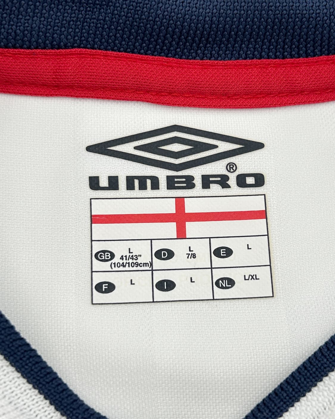 엄브로 01-03 잉글랜드 홈 2002 월드컵킷 폴 스콜스 상품이미지7