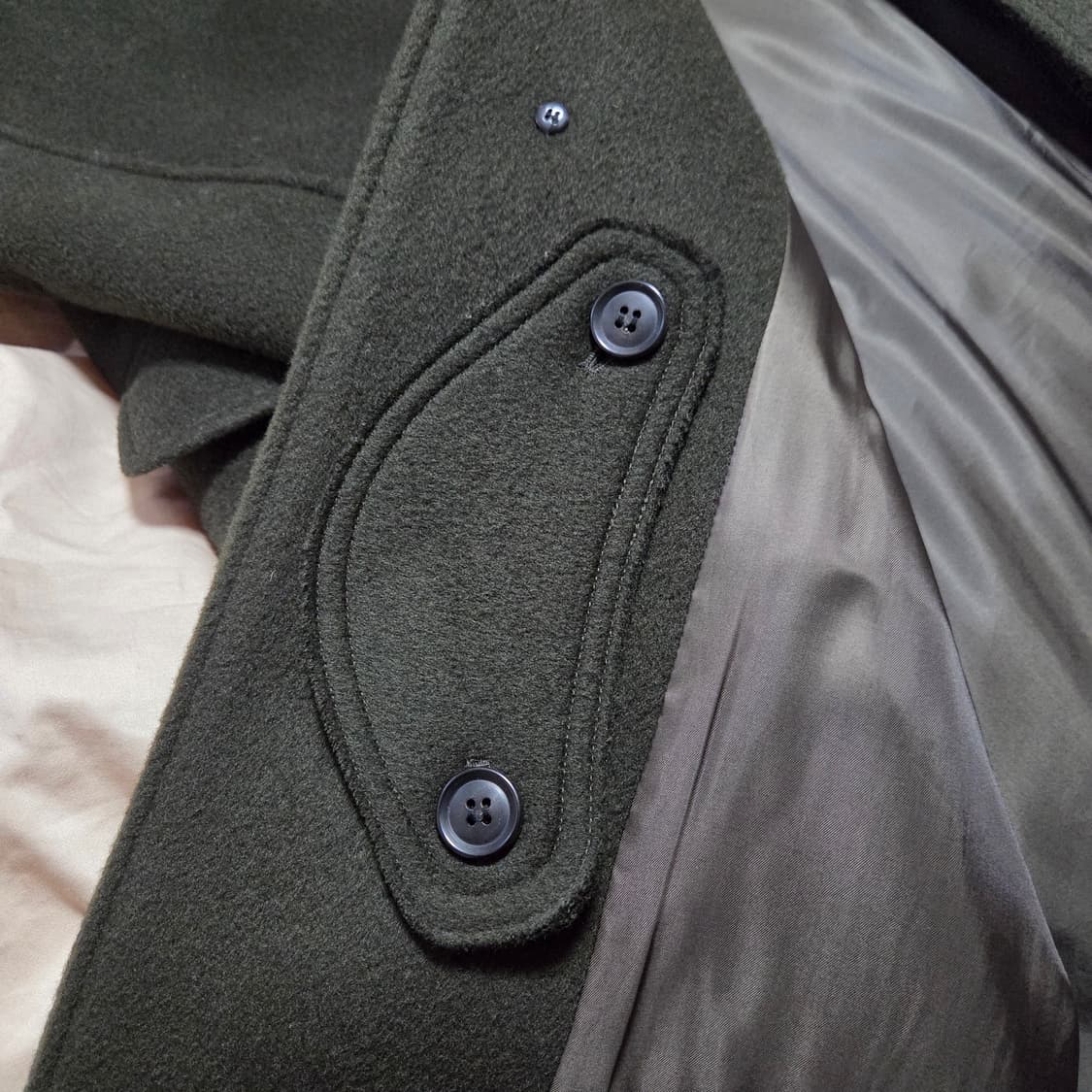 [S] 셔터 파인마스터 발마칸 코트 그린 24fw / 트레블러 상품이미지5