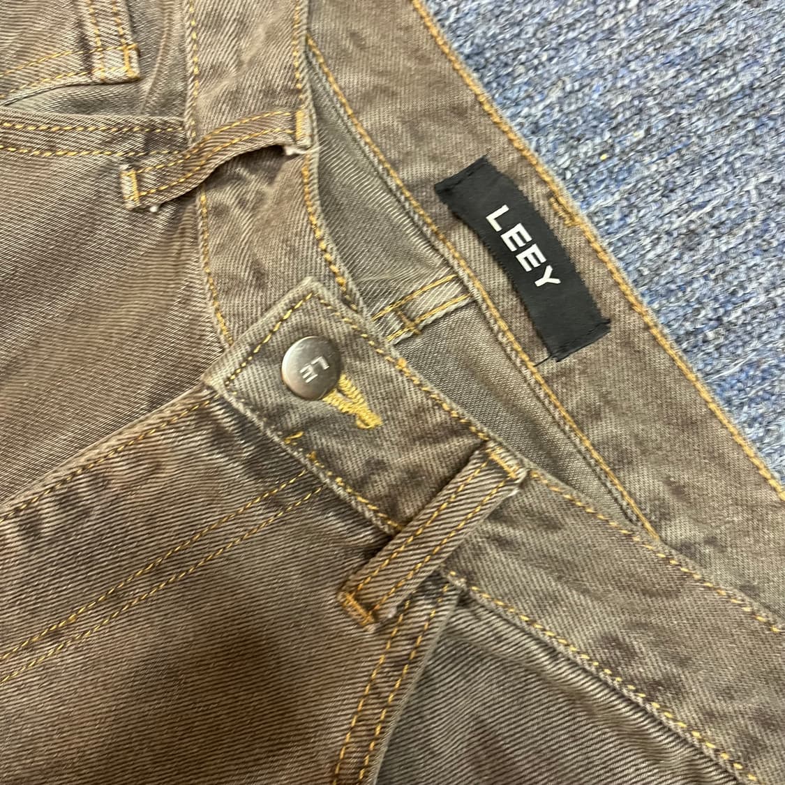 엘이이와이  LEEY 워싱 데님 1번 상품이미지3