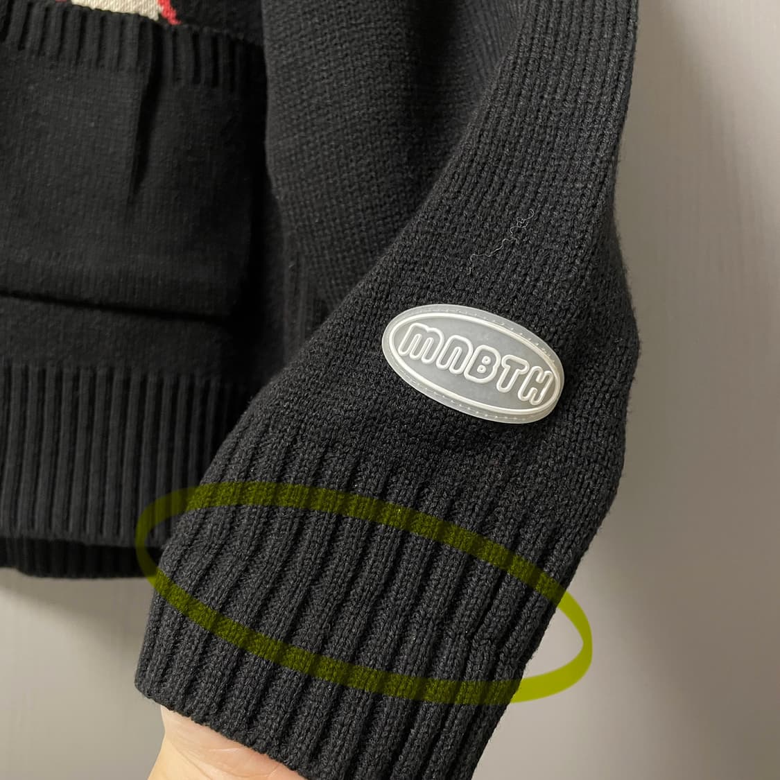 메인부스 Argyle Cardigan(BLACK) 상품이미지4