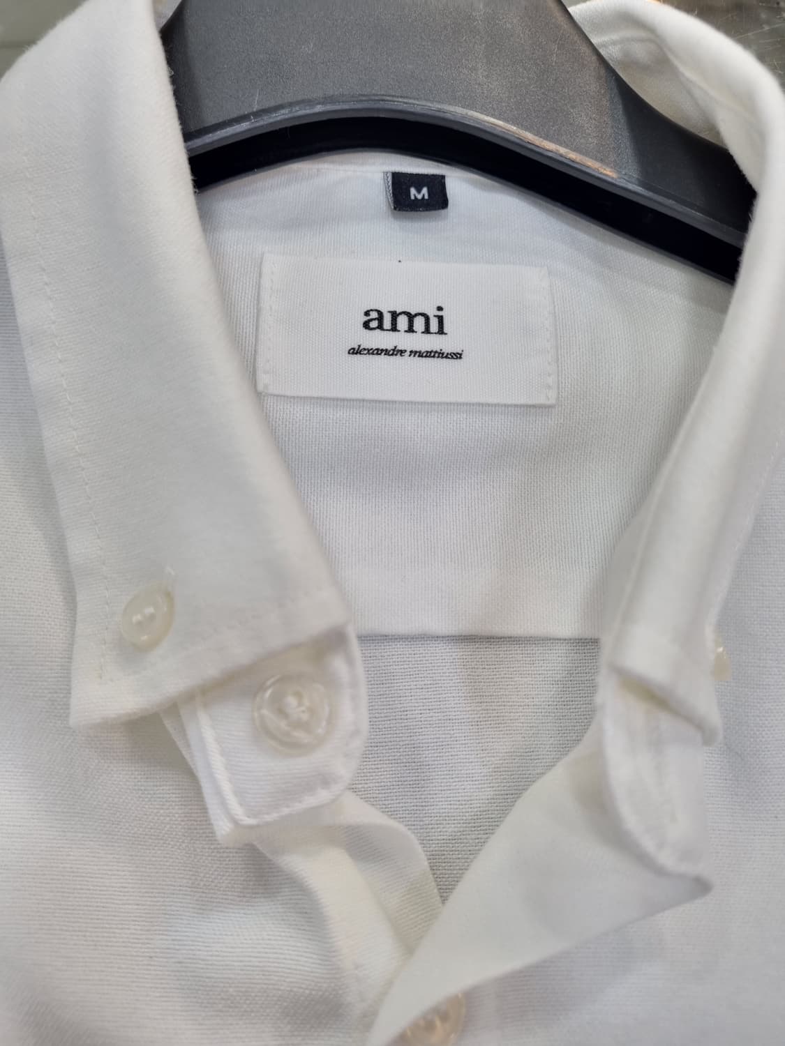 아미 스몰 하트 화이트 셔츠 M 상품이미지7