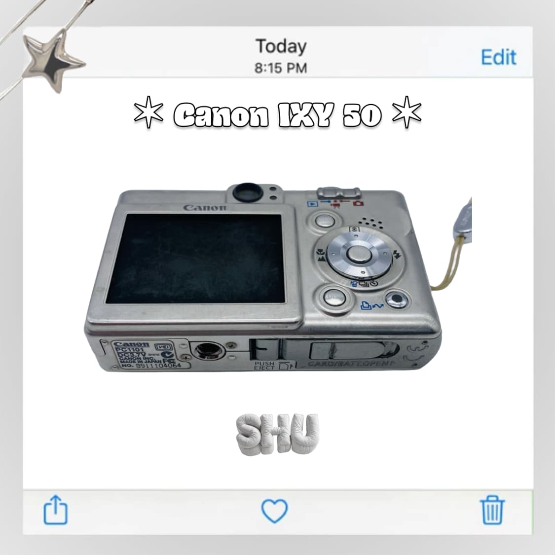 캐논 익시  IXY  60(익서스 IXUS 50) 빈티지 디카 실버 상품이미지6