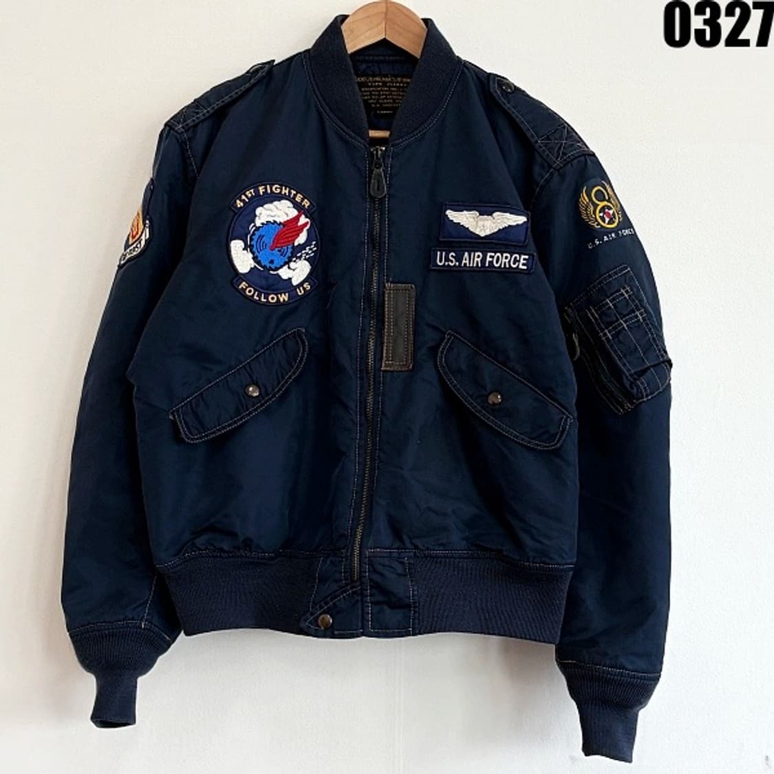 미군 항공 점퍼 MA-1 타입 플라이트 자켓 L 0327  상품이미지1