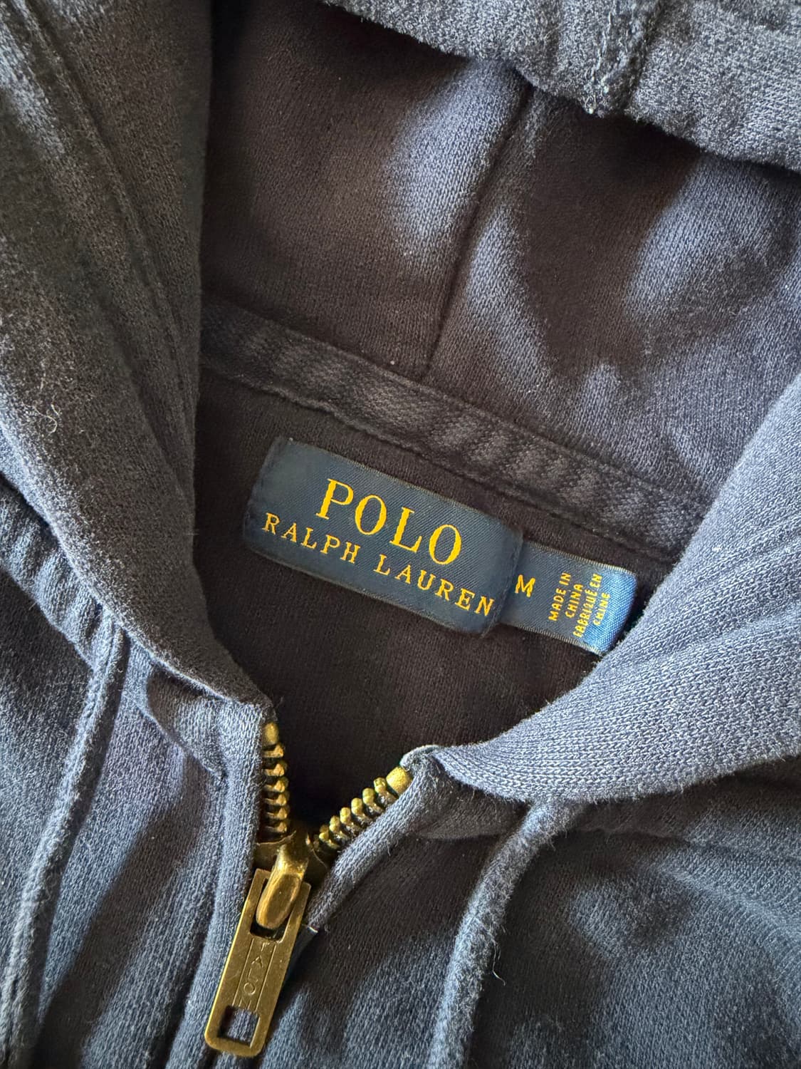 (상태최상,희귀!!)폴로 빅포니 USA 성조기 3로고 네이비 후드집업 m 상품이미지4