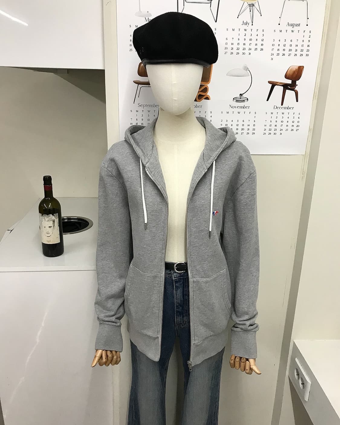 메종키츠네 폭스 후드 집업 상품이미지4