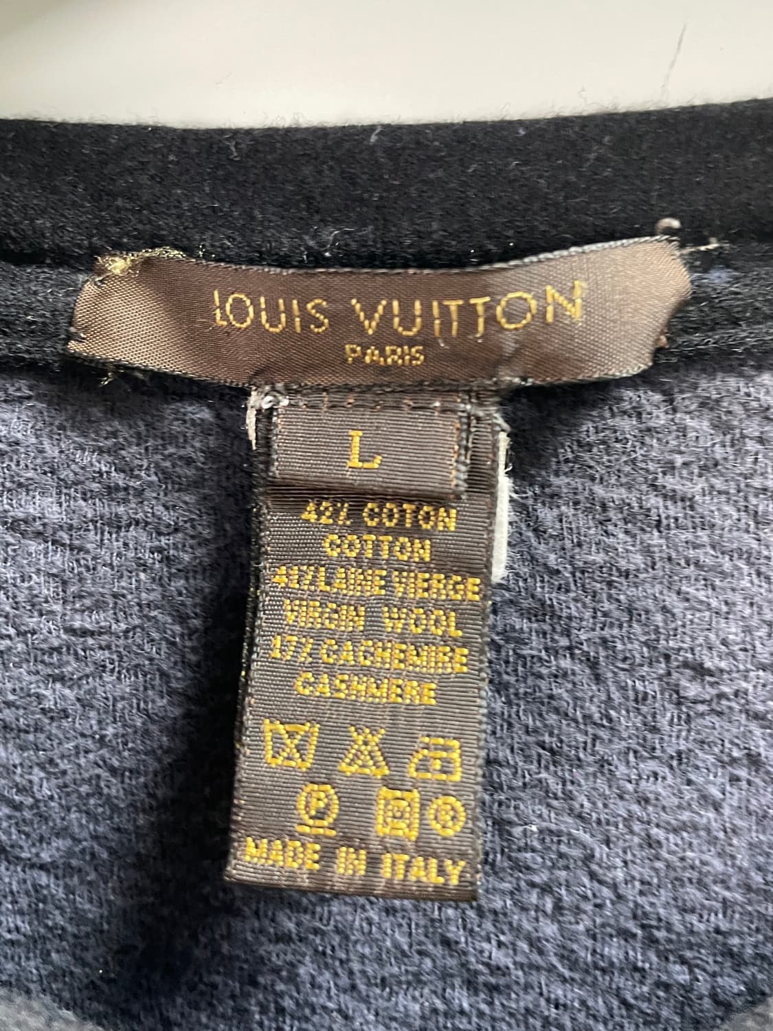 루이비통 버튼 울 헨리넥 롱슬리브 긴팔티 (on.739) 상품이미지7