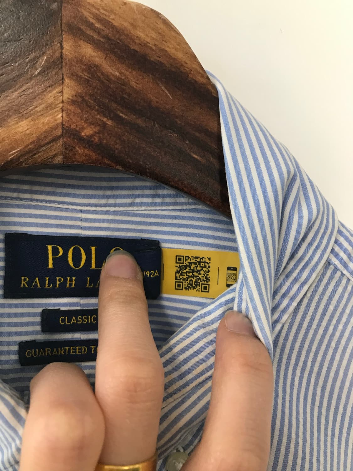 폴로 랄프로렌 자수로고 스트라이프 반팔 셔츠 상품이미지6