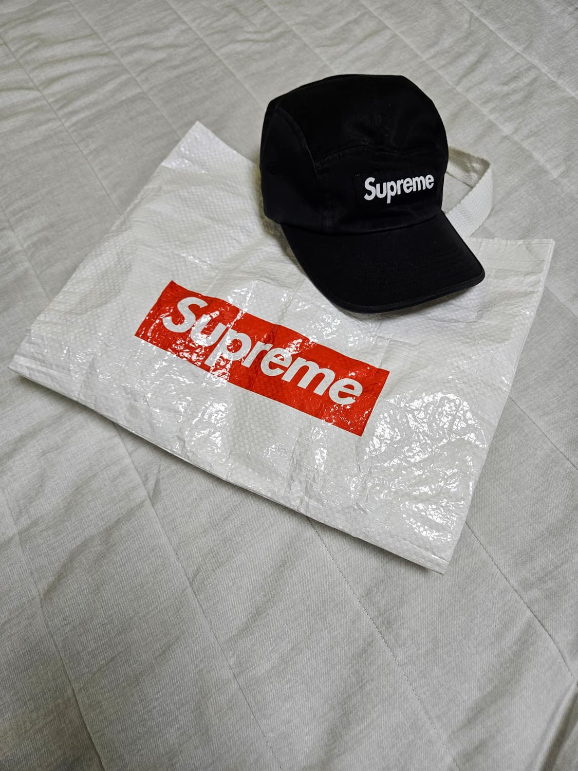 24ss 슈프림 워시드 치노 트윌 캠프캡 블랙 상품이미지8