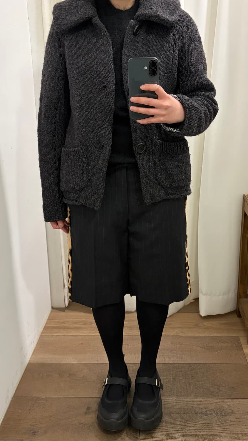 Leopard Velour Detail Burmuda Pants 상품이미지9