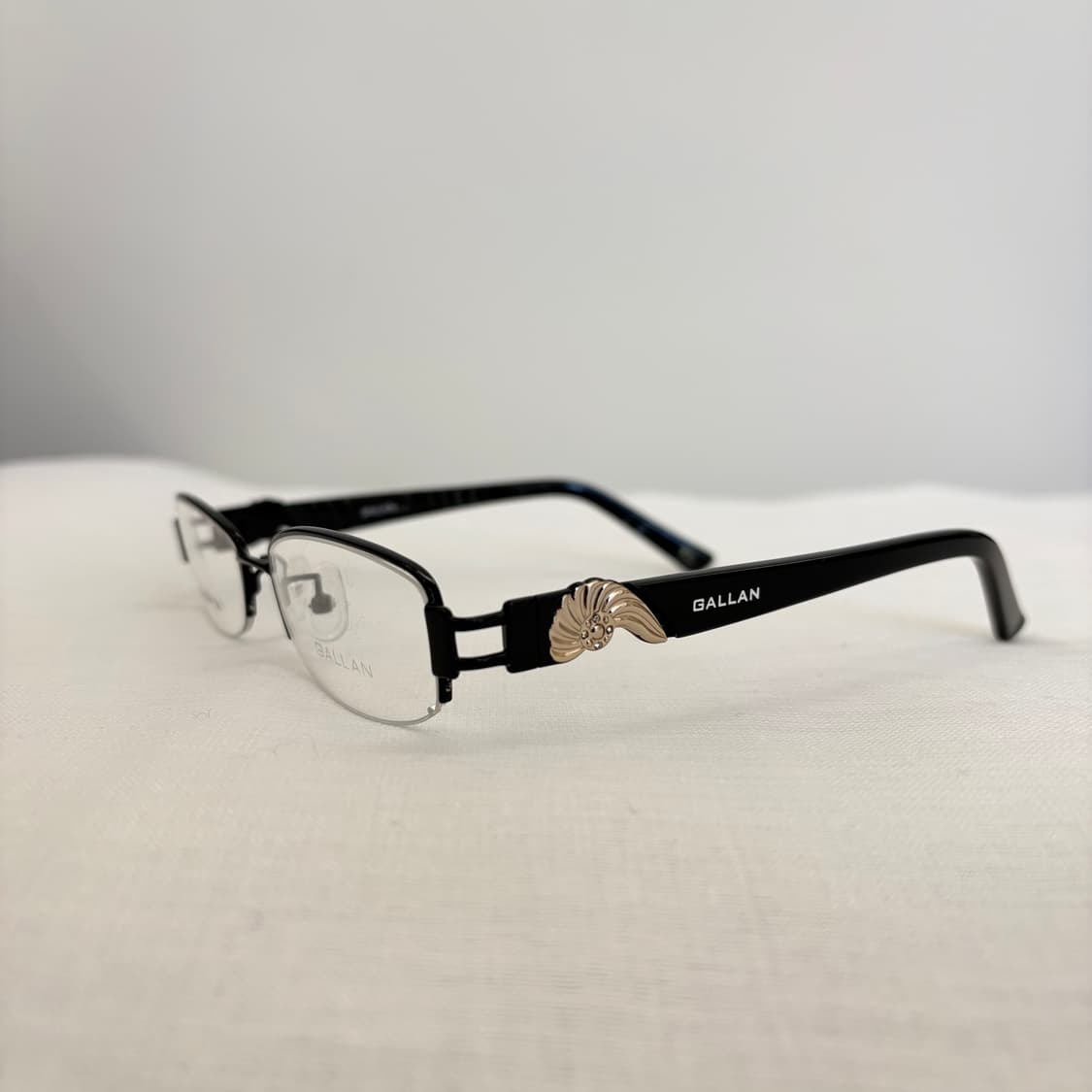 GALLAN 겔랑 블랙 반무테 빈티지안경 상품이미지3