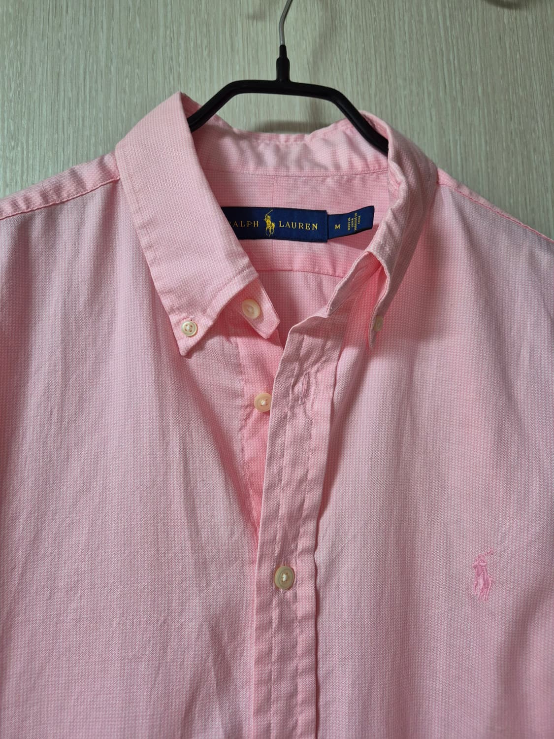 폴로 랄프로렌 핑크 셔츠 남방 남성 M 상품이미지3