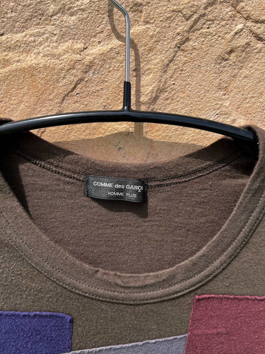 꼼데가르송 옴므 플러스 패치워크 티셔츠 AD 1999 상품이미지2