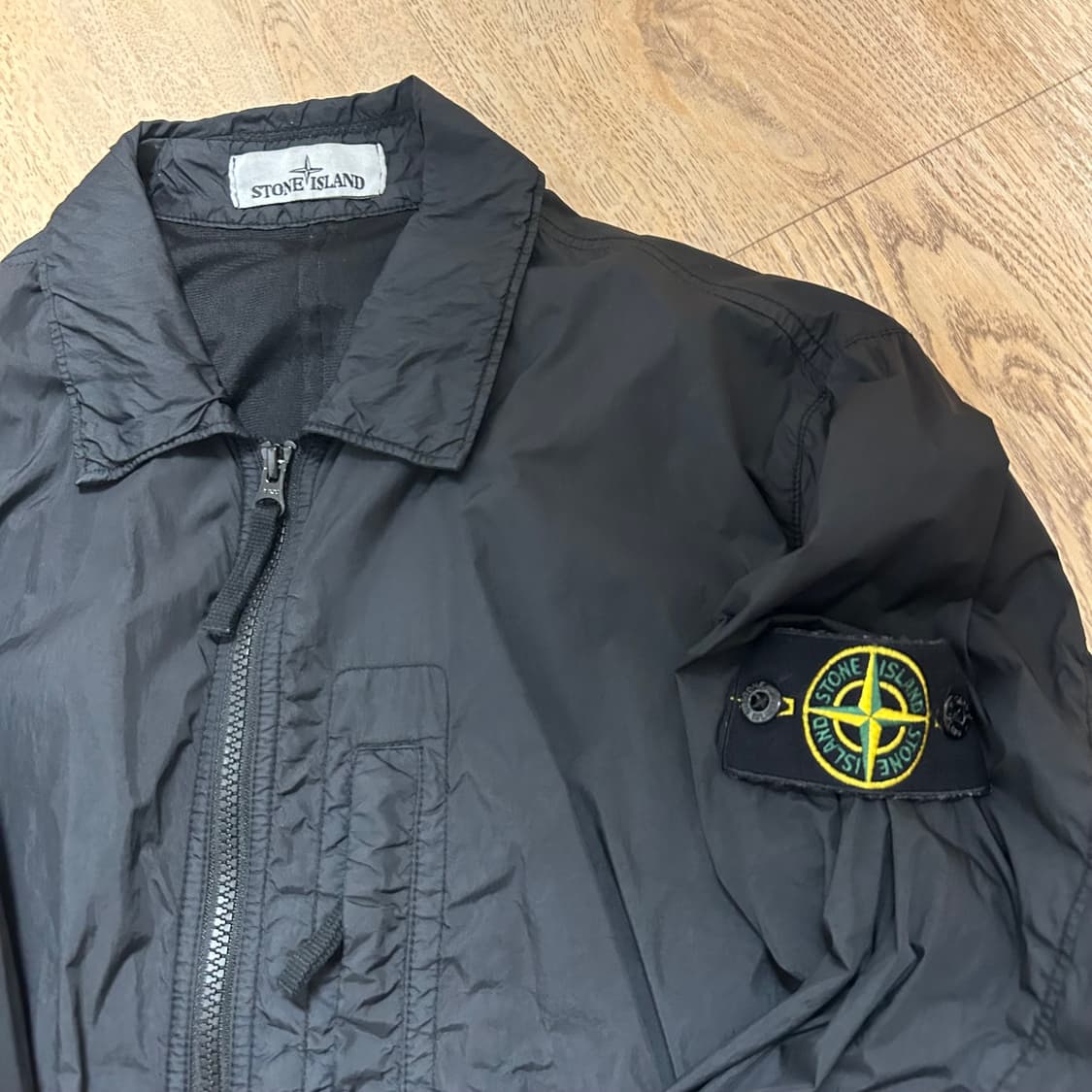 스톤 아일랜드 10123 크링클랩스 오버셔츠 블랙 상품이미지6