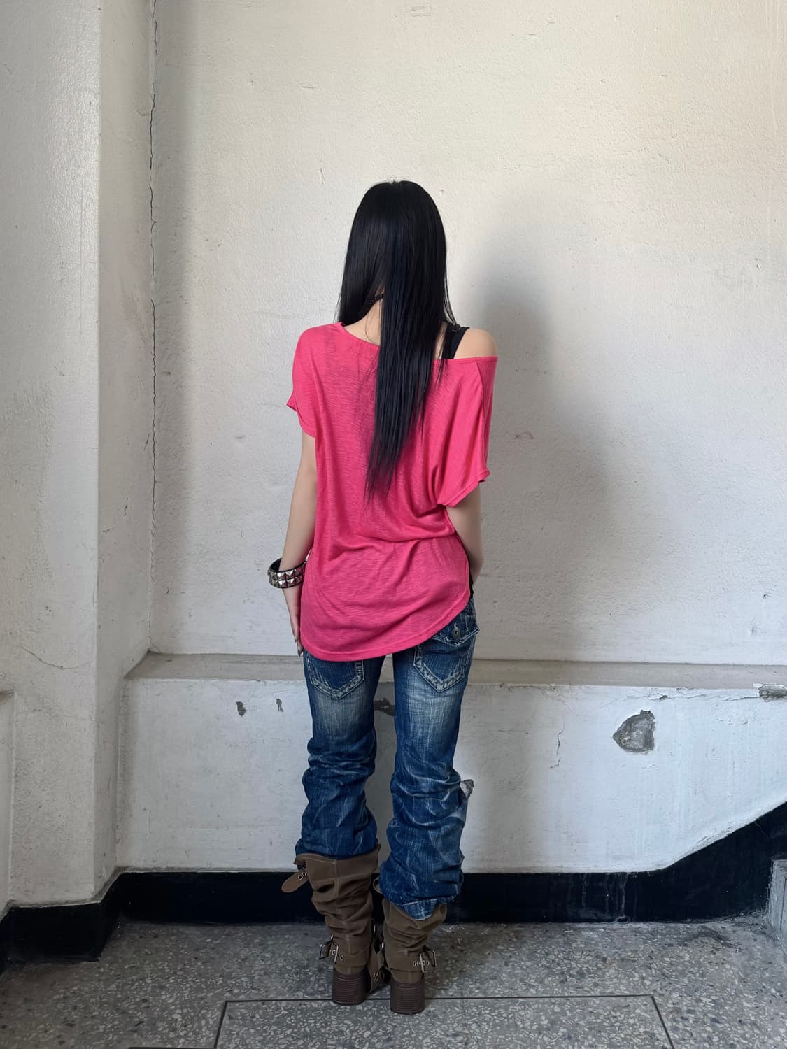 Pink punk top 상품이미지2