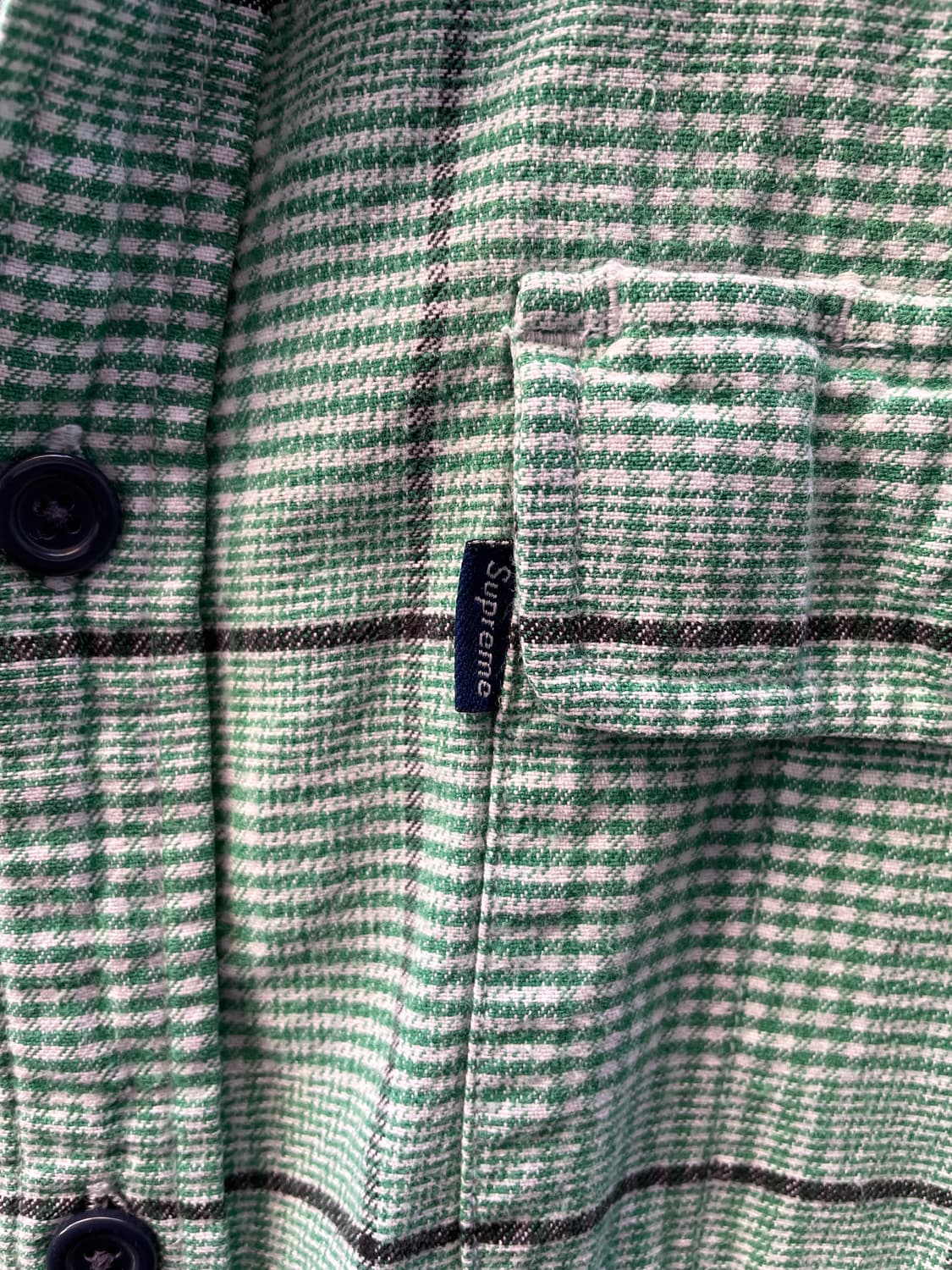 Supreme Green Flannel Check Shirt 상품이미지6