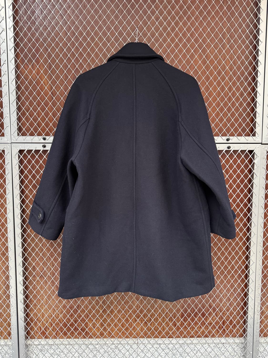 스튜디오톰보이 네이비 오버핏 울 더플코트 피코트 F 상품이미지4