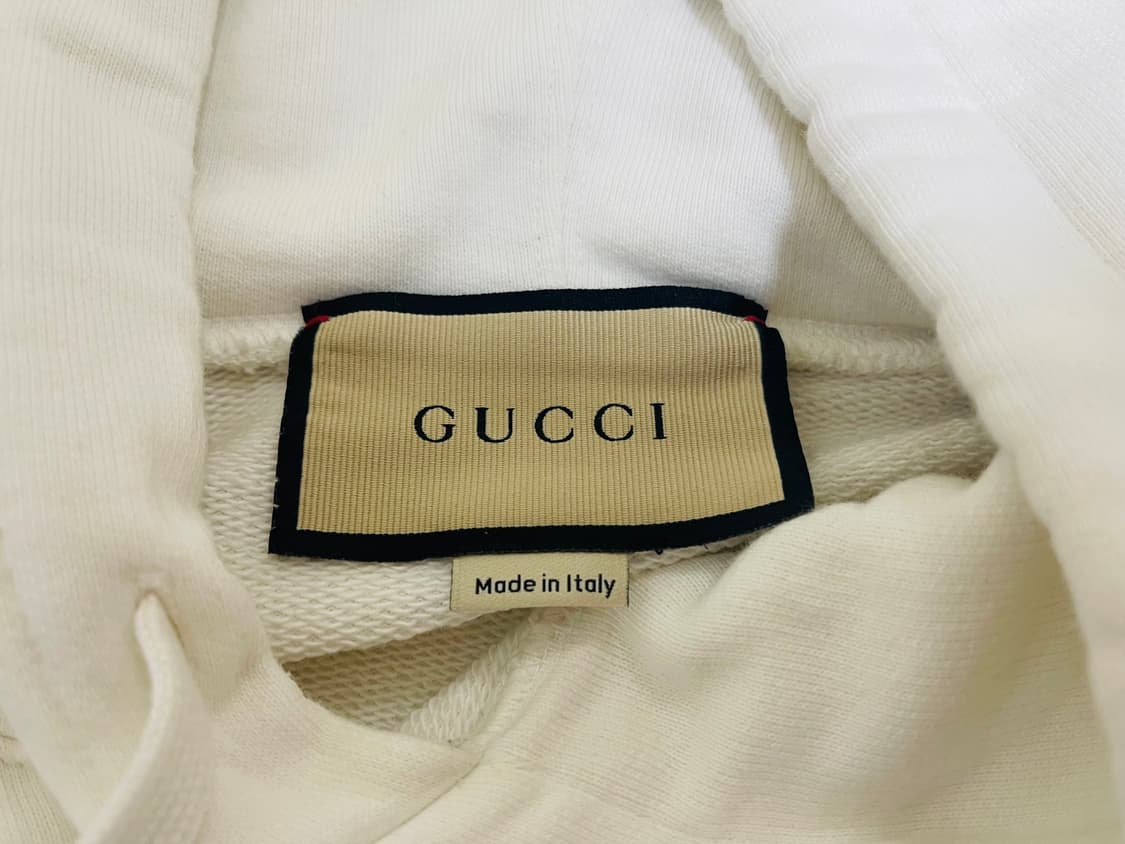 구찌 흰색 다람쥐 후드티 사이즈 XL 상품이미지3