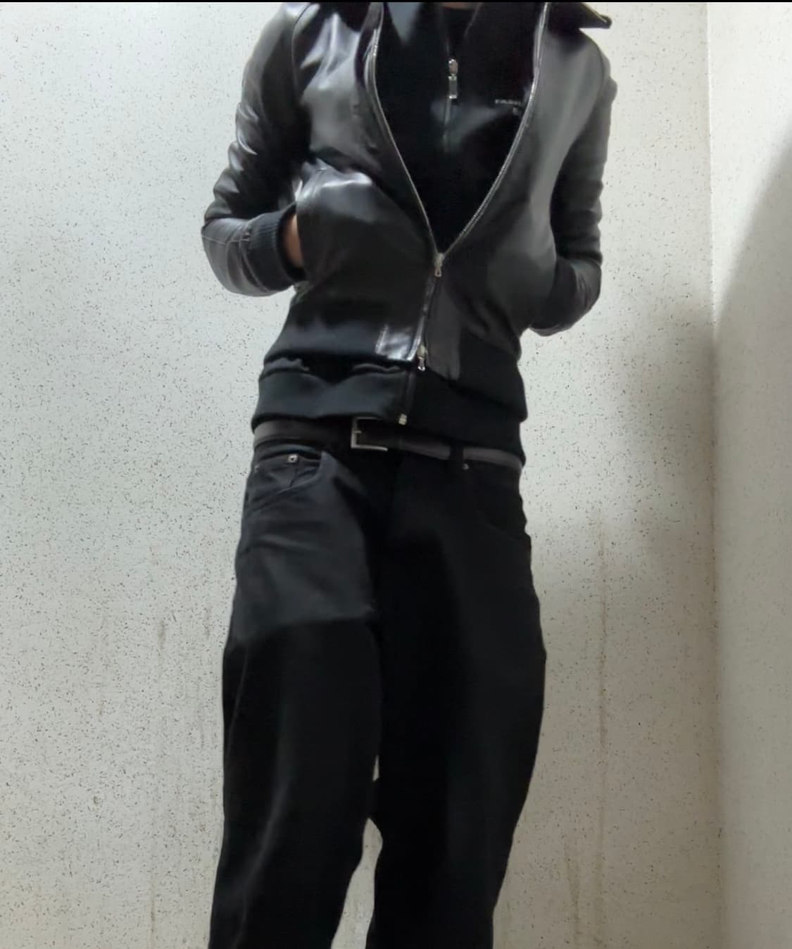 리튬 옴므 램스킨 하이넥 레더가죽 자켓 상품이미지1