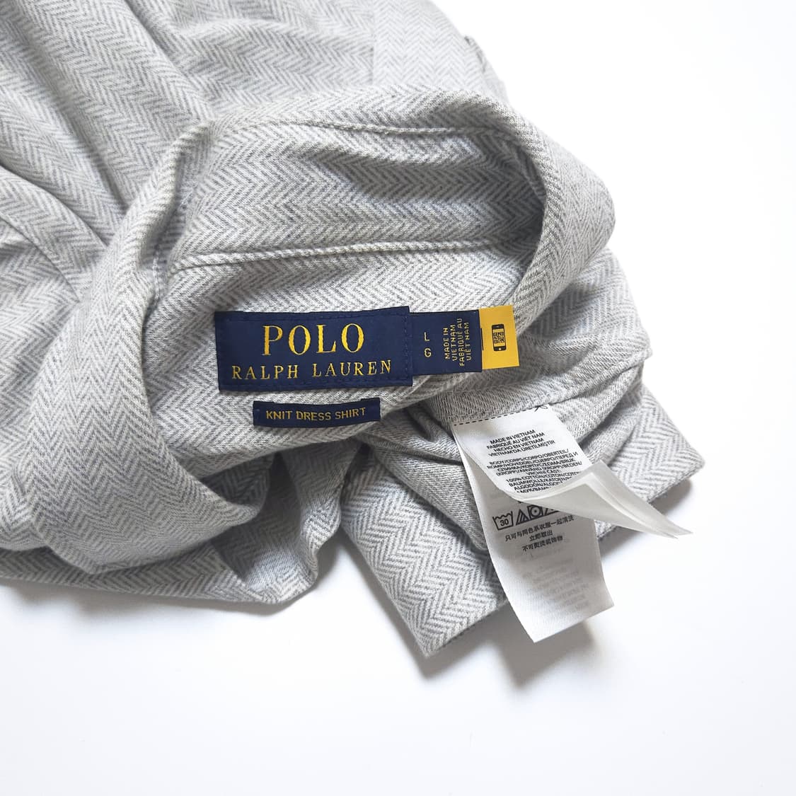 폴로 랄프로렌 신형 QR 니트 드레스 헤링본 셔츠 상품이미지6