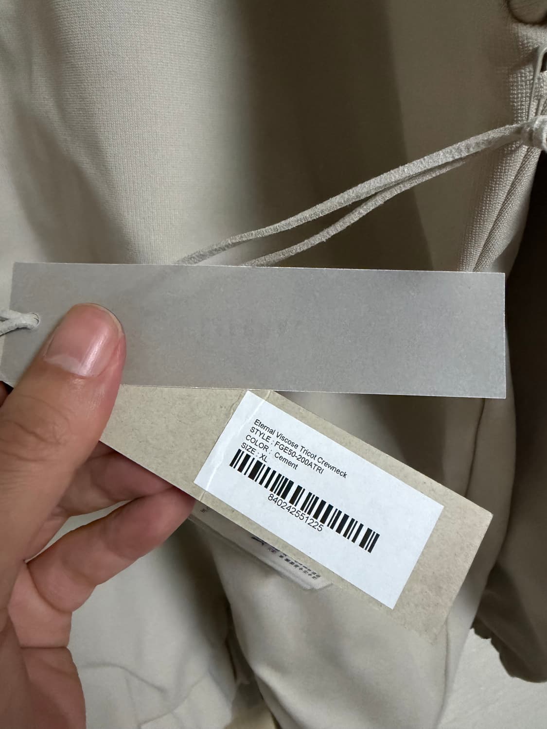 피어오브갓 비스코스 백 이터널 엠보싱 스웨트셔츠 맨투맨 XL 상품이미지7