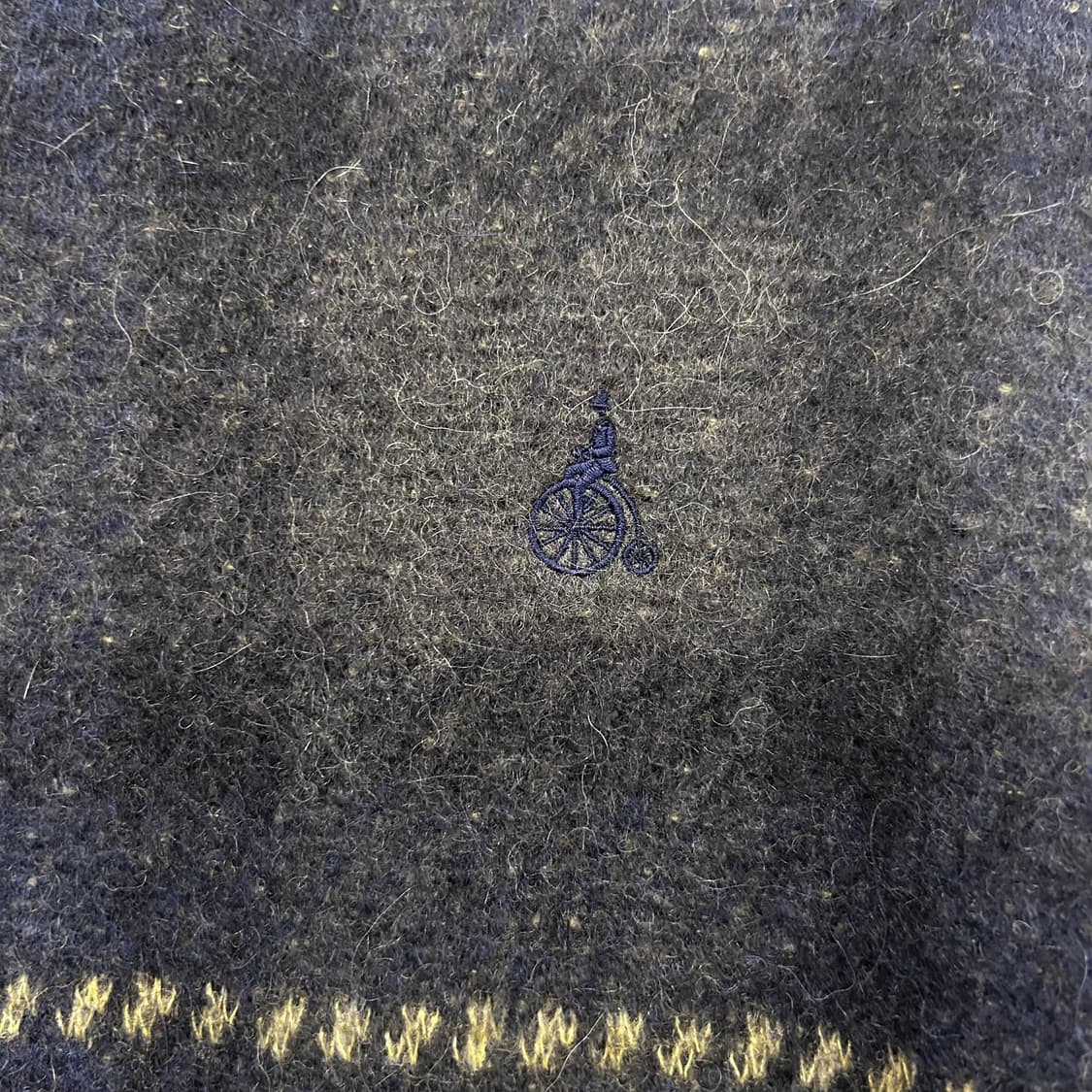 빈폴 이탈리안 얀 알파카 블랜드 체크 부클 니트 상품이미지4