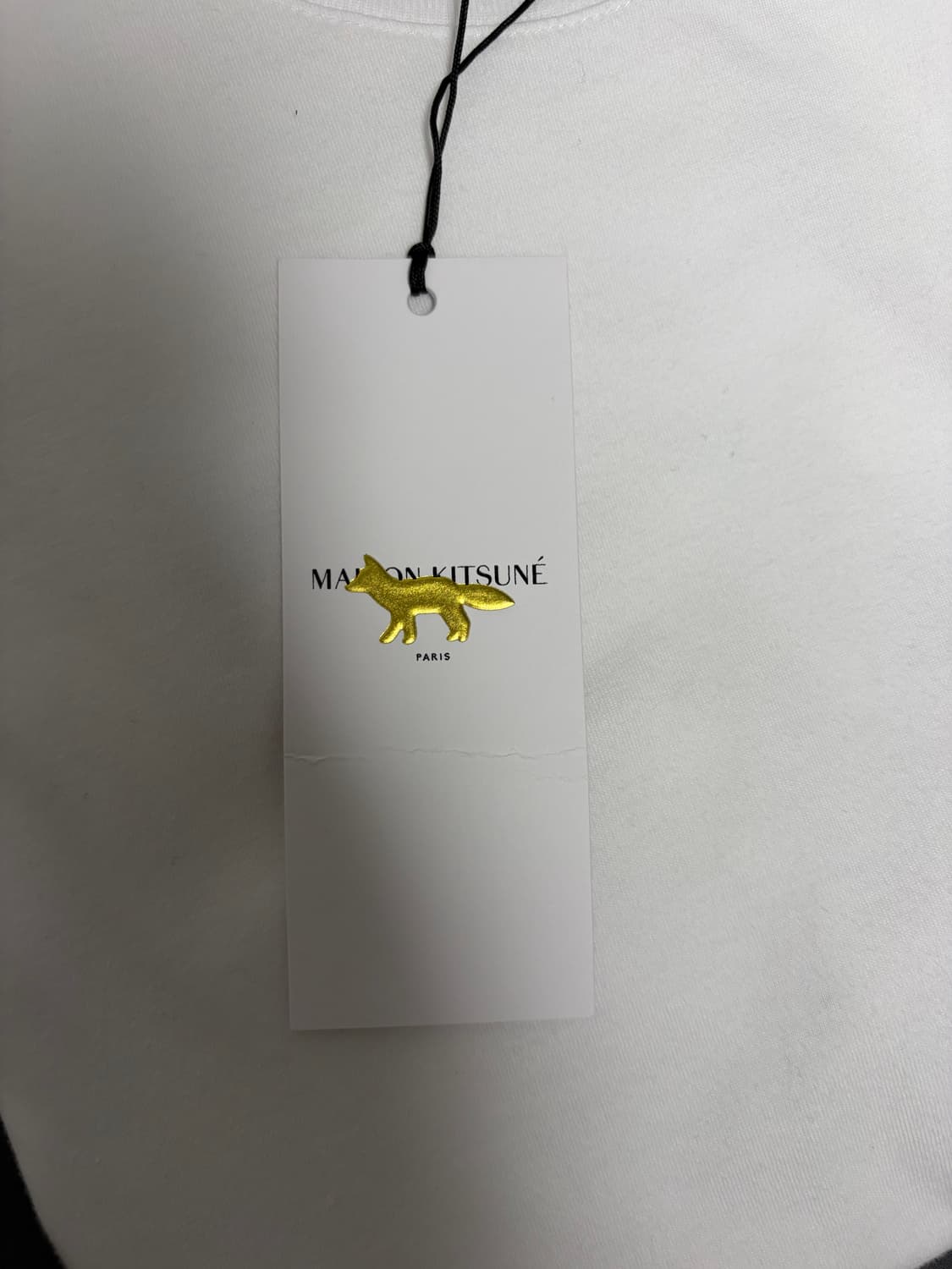 메종 키츠네 폭스 헤드 패치 레귤러 티셔츠 화이트 M 상품이미지3