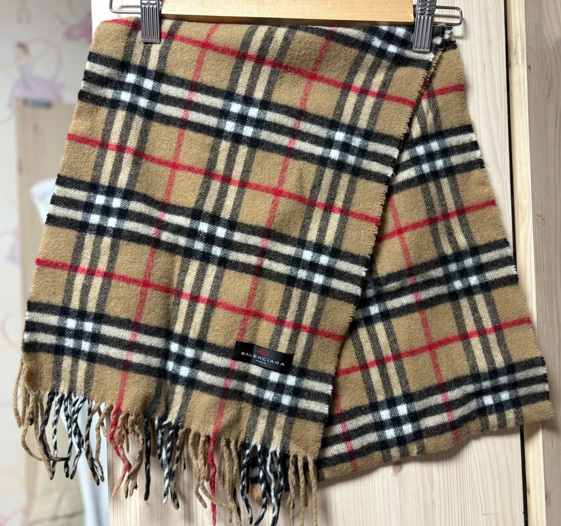 금강 발렌시아가 울 머플러 BALENCIAGA 상품이미지2