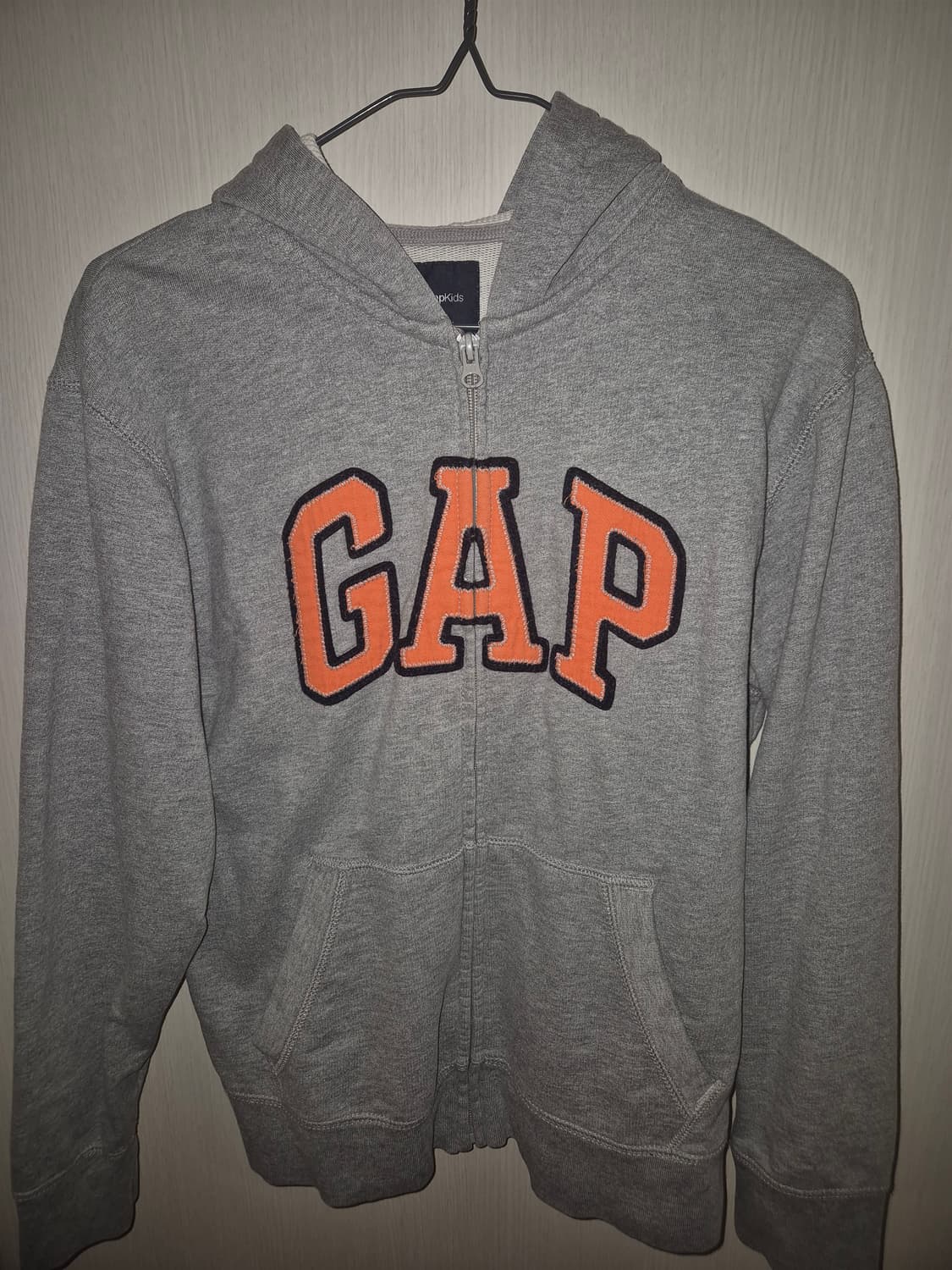 GAP 그레이 / 형광주황  후드집업 상품이미지2