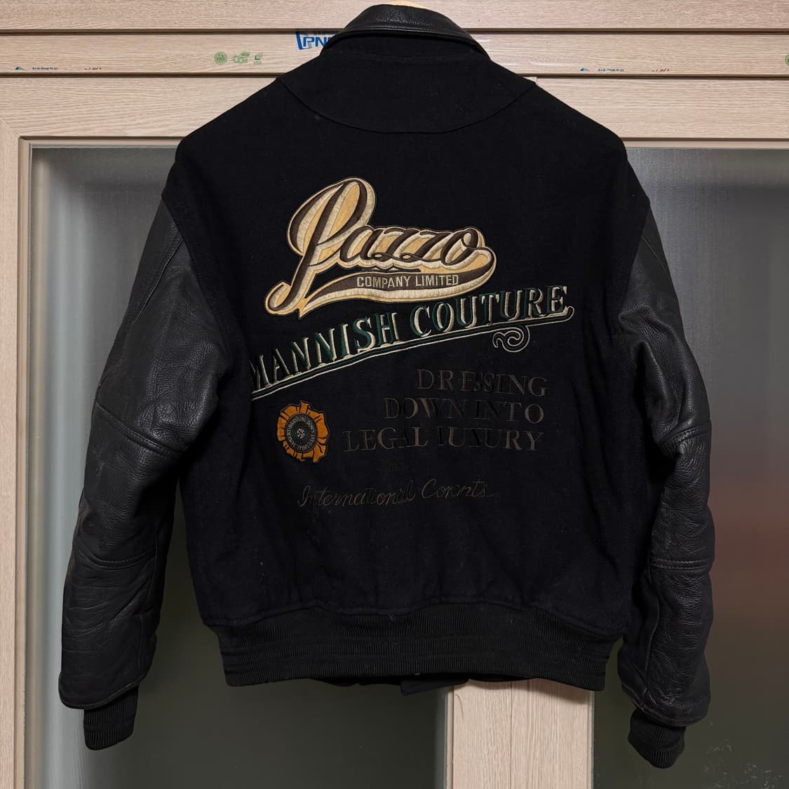 90s pazzo 바시티 스타디움 가죽 자켓 상품이미지2