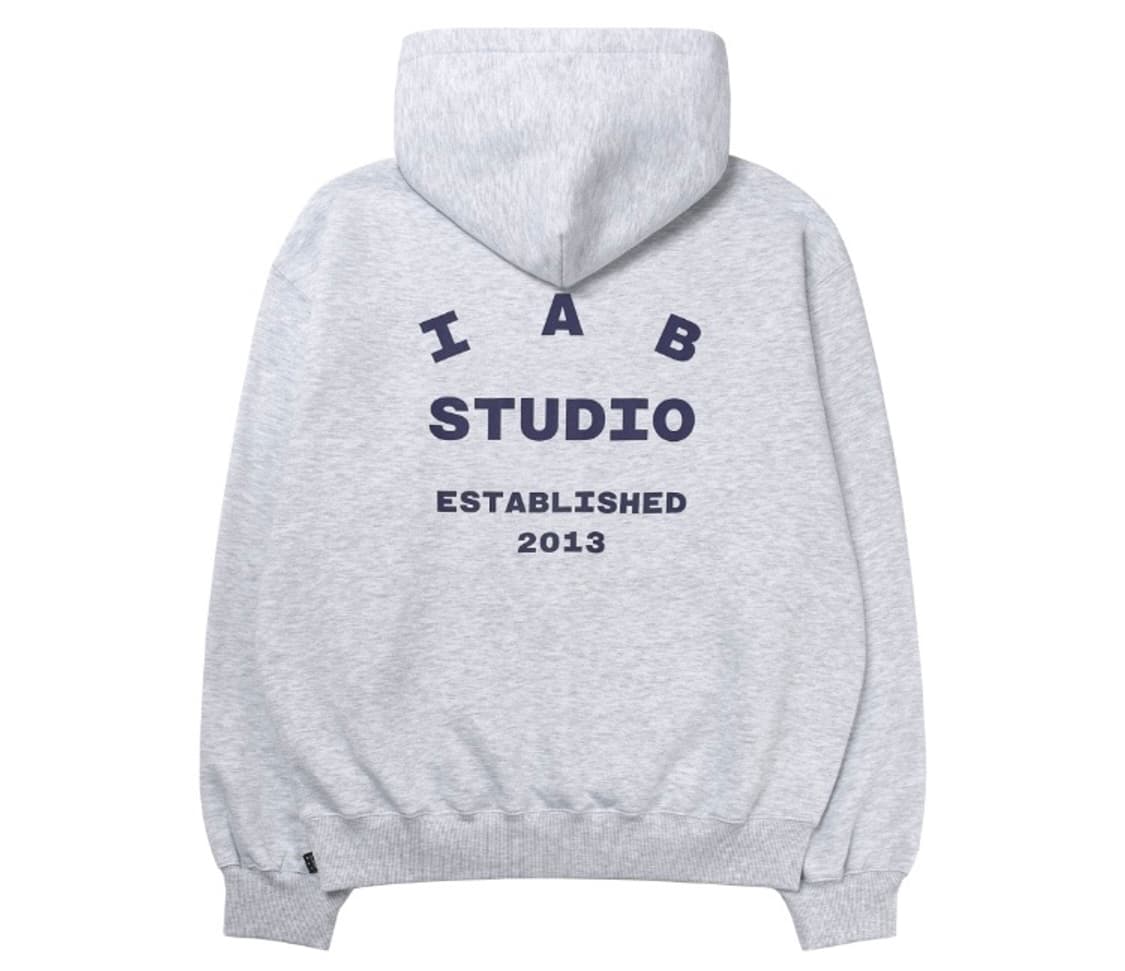 [XL] 아이앱 스튜디오 25 후드 라이트 그레이 네이비 상품이미지1