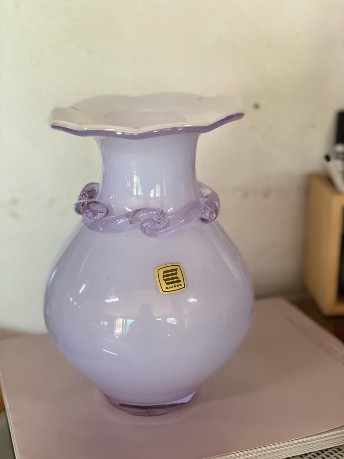 일본 kamei osaka 카메이 글라스 유리 화병 꽃병 상품이미지2