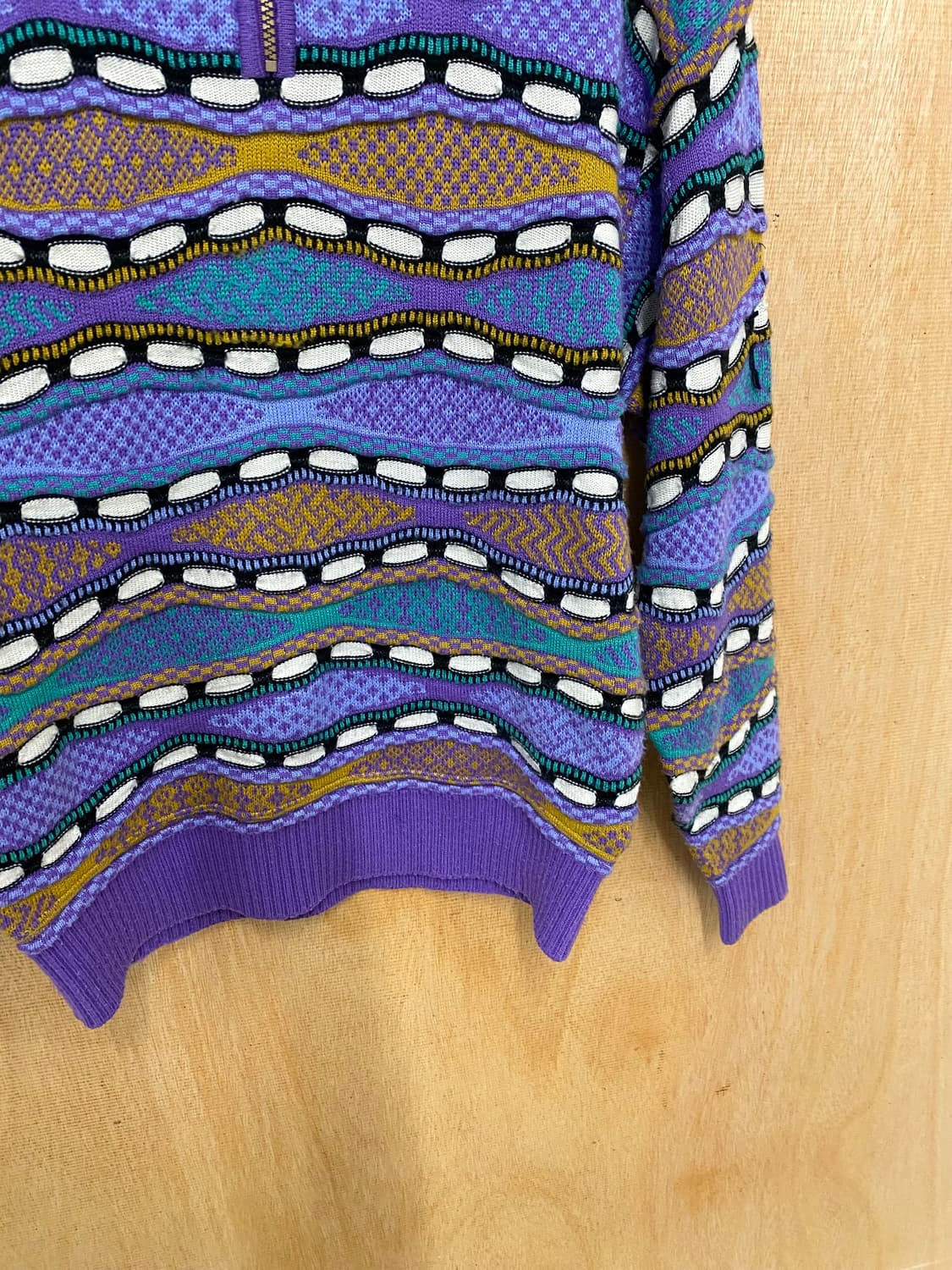 90s DESCENTE cable knit 90년대 데상트 케이블 니트 상품이미지4