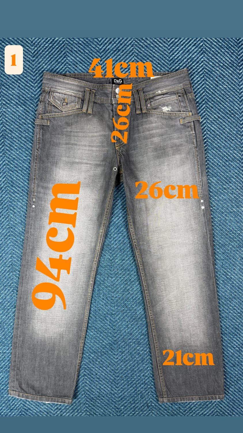 D&G 돌체앤가바나 'POWER' 라인 빈티지 워싱 그레이 데님 상품이미지8