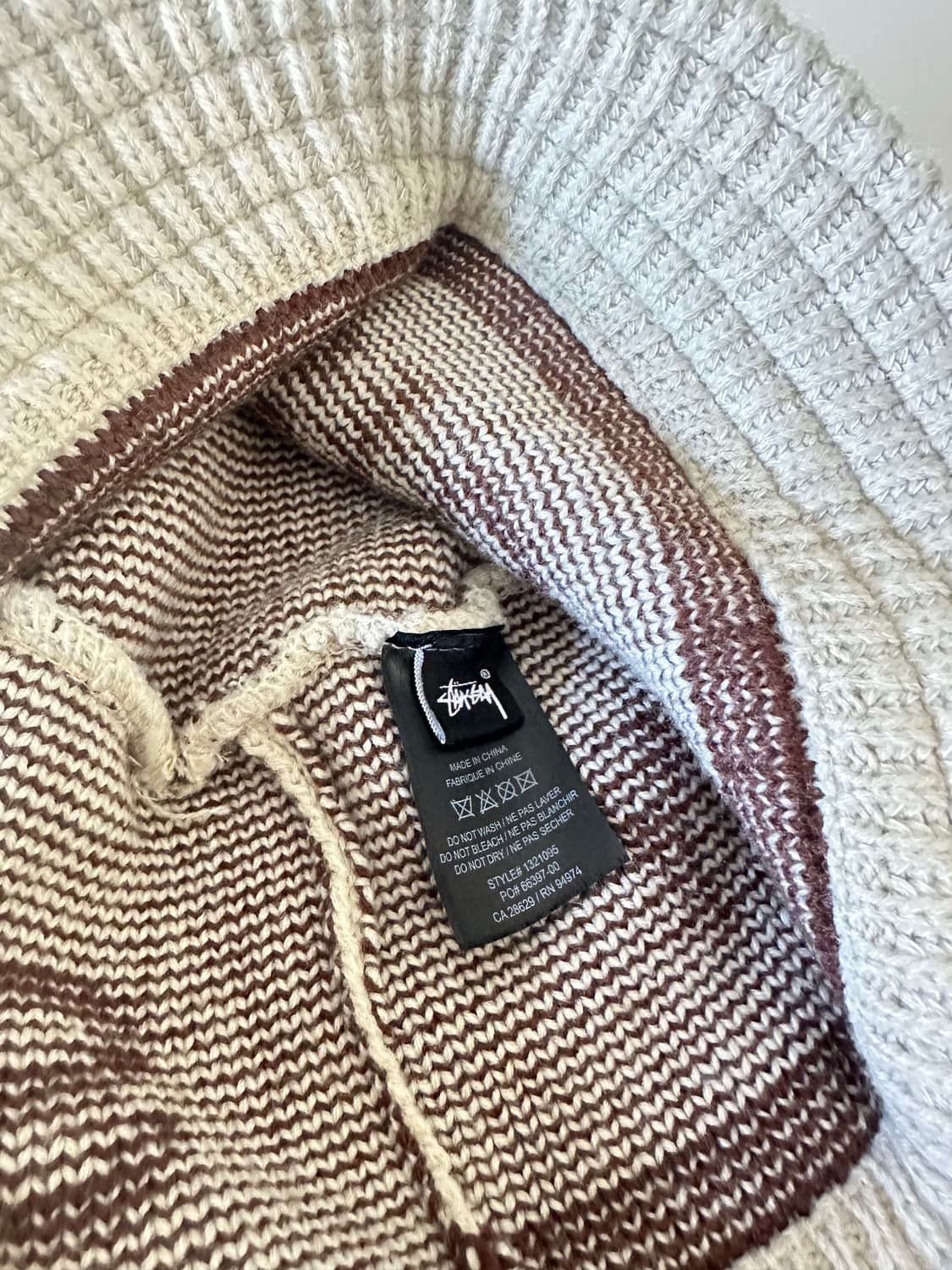 스투시 자카드 니트 버킷햇 L-XL 상품이미지4