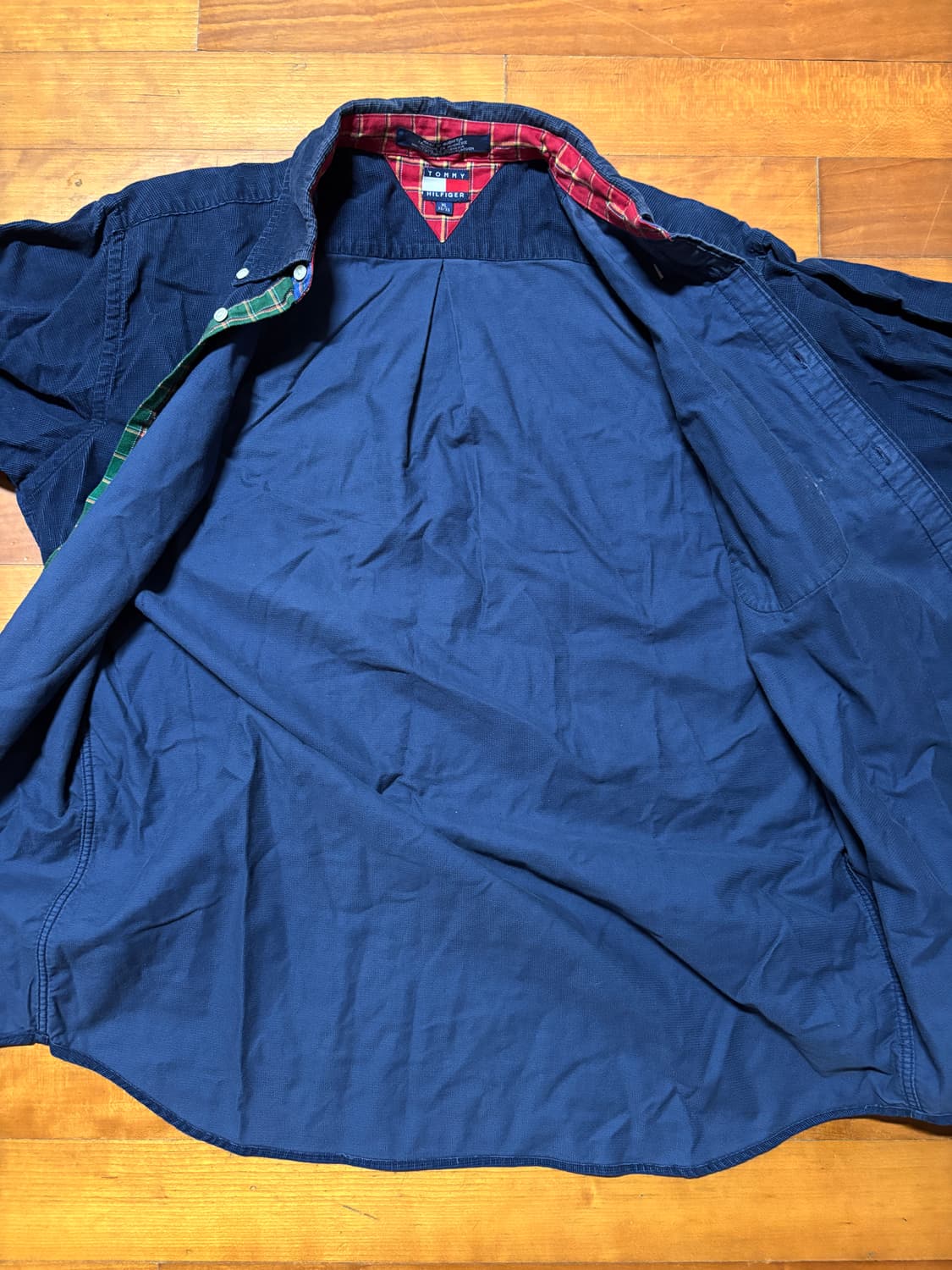 tommy hilfiger corduroy navy shirts xl  상품이미지6