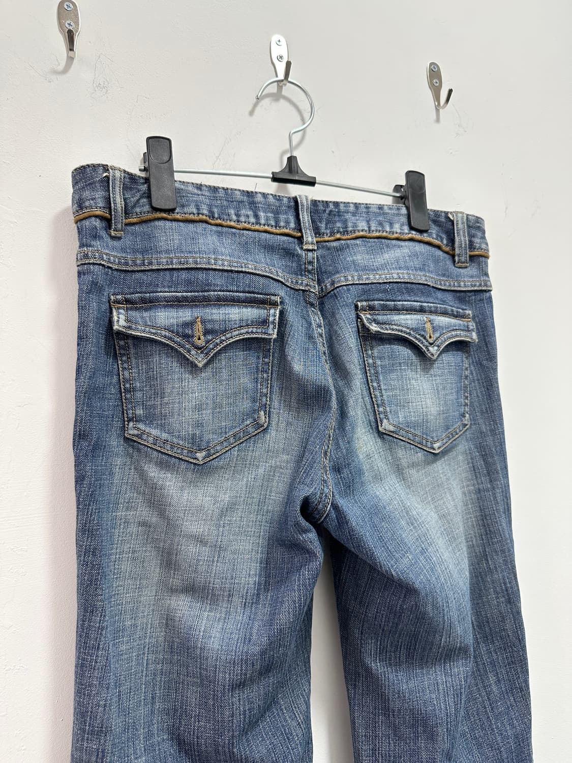 Vintage side line flare cut denim pants 상품이미지7
