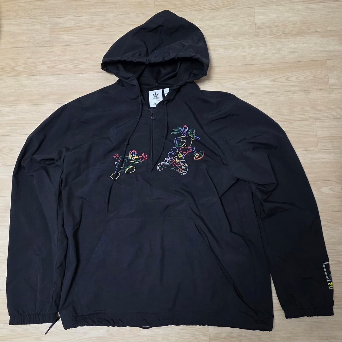 아디다스 디즈니 콜라보 후드 바람막이 아노락 3XL 상품이미지2