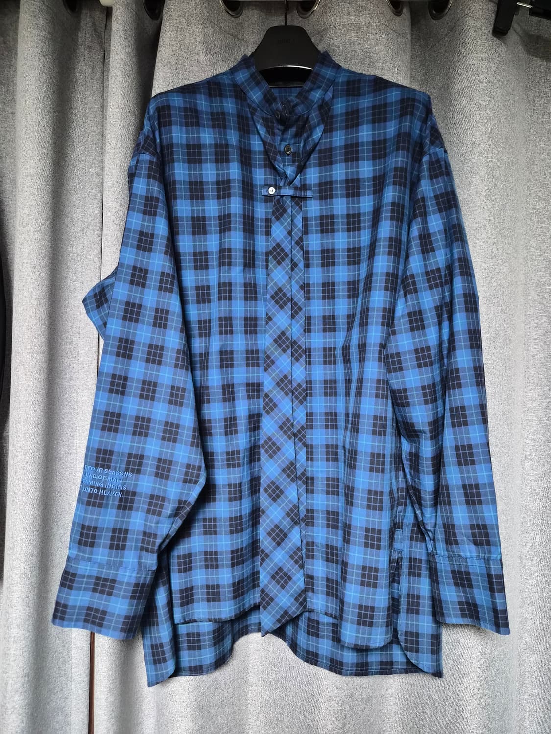 송지오옴므 타이 백자수 셔츠 팝니다ㅡ솔리드.타임옴므.시스템 상품이미지1