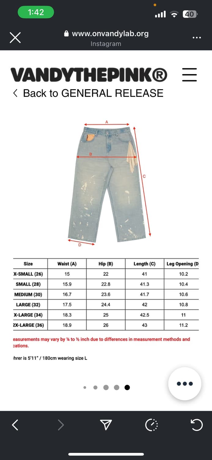 반디더핑크 감튀바지  L 상품이미지5
